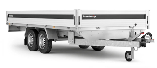 Brzděný přívěsný vozík Brenderup 5520W ALU | INTEGROVANÉ NÁJEZDY | 517 x 204 cm | 3500 kg